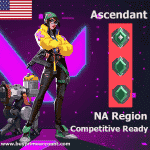 Buy Valorant Cheap NA Region Ascendant Ranked Account