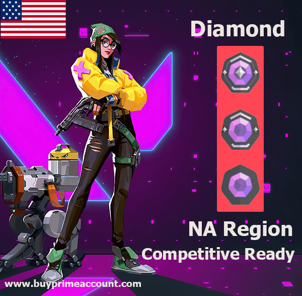 Buy Valorant Cheap NA Region Diamond Ranked Account
