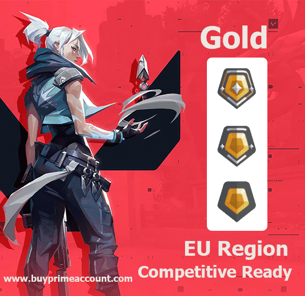 Buy Valorant Cheap EU Region Gold Ranked Account