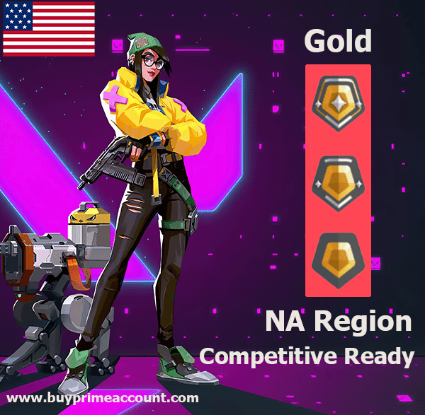 Buy Valorant Cheap NA Region Gold Ranked Account